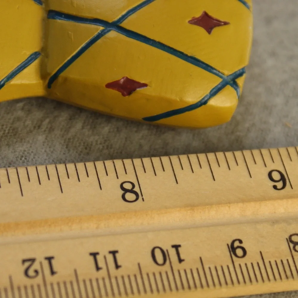 Kohls Necktie Picture Frame Mens Yellow Good Hand Painted Argyle 2-Opening